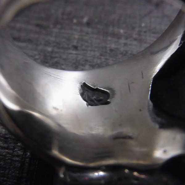 実際に弊社で買取させて頂いたTHIRTEEN DESIGNS/サーティーンデザインズ　カスタム マッドスカルリング w/ストーンアイズ×K18リング 18号の画像 5枚目