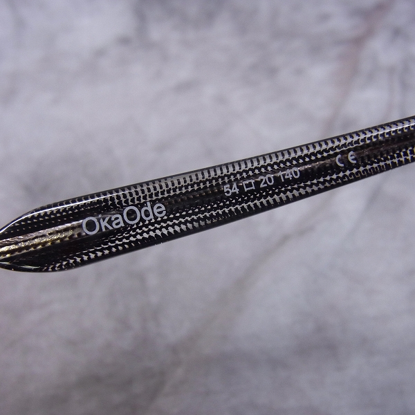 実際に弊社で買取させて頂いたless than human/レスザンヒューマン メガネフレーム フルリム Okaode/1010Sの画像 5枚目