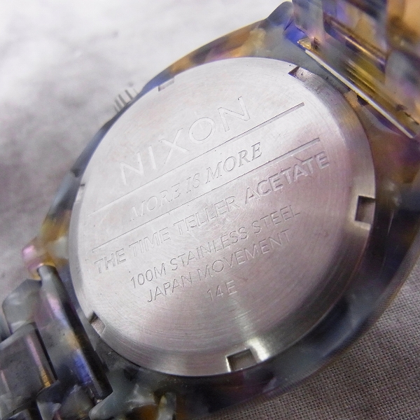 実際に弊社で買取させて頂いたNIXON/ニクソン TIME TELLER ACETATE/タイムテラー A327 1116の画像 5枚目