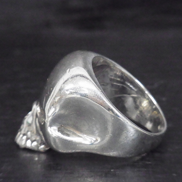 実際に弊社で買取させて頂いた【ギャランティ有】CRAZY PIG/クレイジーピッグ ラージエビルスカルリング/24号の画像 2枚目