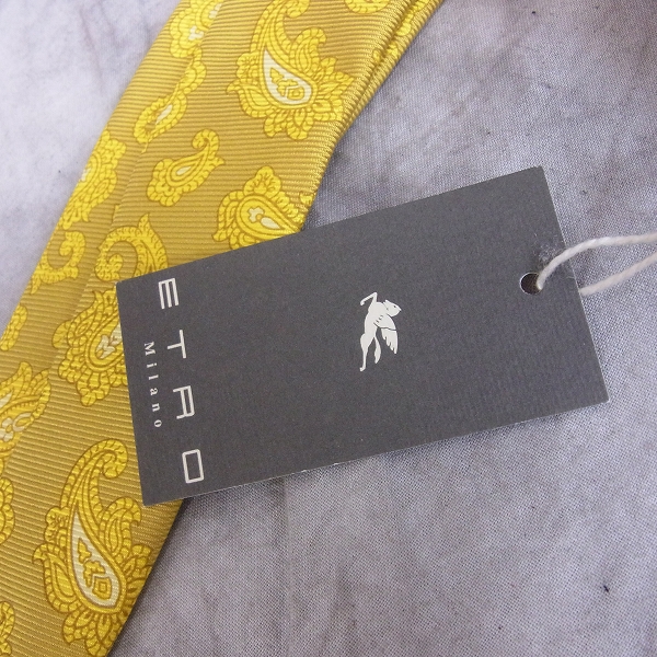 実際に弊社で買取させて頂いた【未使用】ETRO/エトロ ネクタイ シルク ペイズリー柄 イタリア製の画像 3枚目