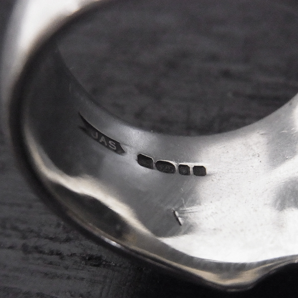 実際に弊社で買取させて頂いた【ギャラ付】CRAZY PIG DESIGNS LONDON/クレイジーピッグ Engraved Skull リング/21号の画像 6枚目