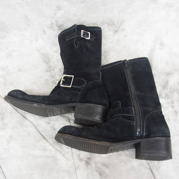 実際に弊社で買取させて頂いたLITHIUM HOMME/リチウムオム スウェードサイドジップブーツ/43の画像 2枚目