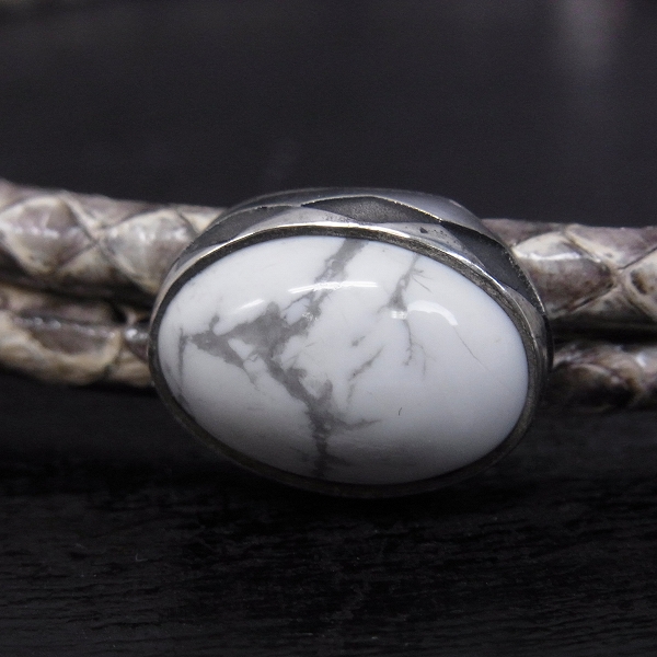 実際に弊社で買取させて頂いたCELT&COBRA/ケルト&コブラ パイソンレザーチョーカーネックレス Argent Gleamの画像 1枚目
