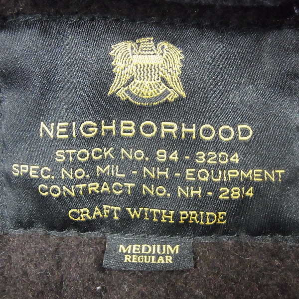 実際に弊社で買取させて頂いたNEIGHBORHOOD/ネイバーフッド N-1D 16AW  デッキジャケット  162NYNH-JKM01/Mの画像 4枚目