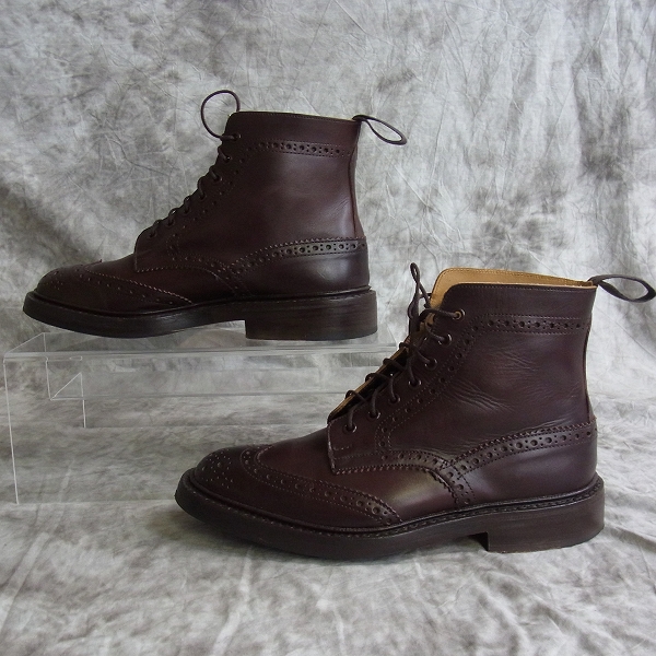 実際に弊社で買取させて頂いたTricker's/Trickers/トリッカーズ MALTON カントリーブーツ バーガンディー M2508/UK7の画像 3枚目