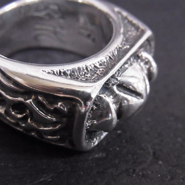 実際に弊社で買取させて頂いた【Ltd証明書】TRAVIS WALKER/トラヴィスワーカー ダブルクロス トライバルクロスリング #19/18号の画像 7枚目