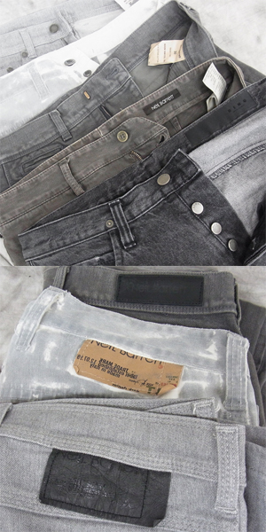 実際に弊社で買取させて頂いたNeil Barrett/ニールバレット RING/リング ケミカルウォッシュ スキニー デニム等 パンツ 5点セットの画像 9枚目