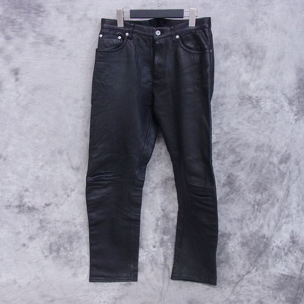 実際に弊社で買取させて頂いたGOODENOUGH/グッドイナフ レザーパンツ/W33