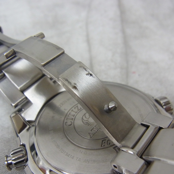 実際に弊社で買取させて頂いたCITIZEN/シチズン ATTESA/アテッサ エコドライブ H106-T013414の画像 6枚目