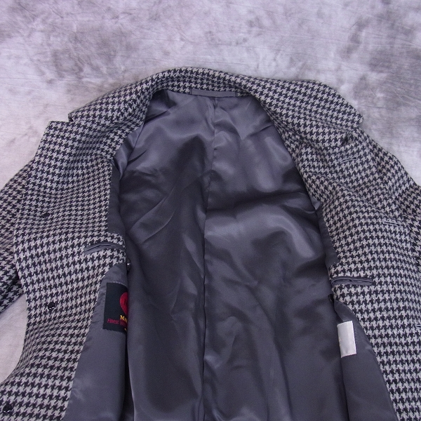 実際に弊社で買取させて頂いたEDIFICE/エディフィス 千鳥格子 ウール シングルコート/42の画像 6枚目