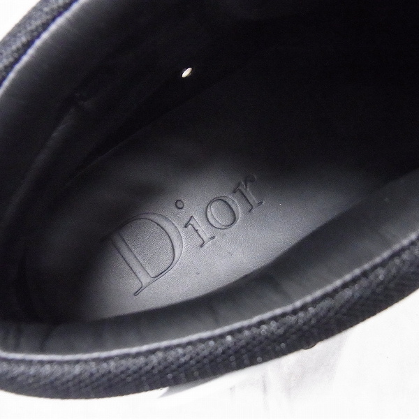 実際に弊社で買取させて頂いたDior Homme/ディオールオム レザー ハイカットスニーカー 16E FR 41の画像 6枚目