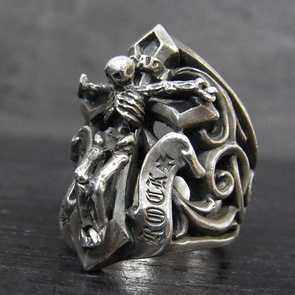 実際に弊社で買取させて頂いたDEAL DESIGN/ディールデザイン キングリバイブリング/シルバー 19号