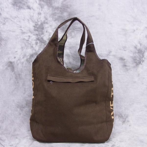 実際に弊社で買取させて頂いた【未使用】HUNTING WORLD/ハンティングワールド リバーシブル スエード/ナイロントートバッグの画像 2枚目