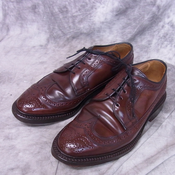 実際に弊社で買取させて頂いたAllen Edmonds/アレンエドモンズ MacNeil/マックネイル コードバン ウィングチップシューズ バーガンディ 9097/6E