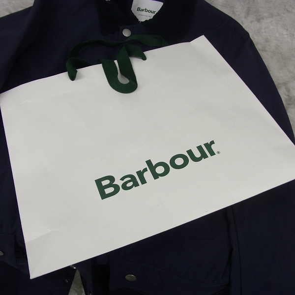 実際に弊社で買取させて頂いたBARBOUR/バブアー 17年モデル オーバーダイ ボーダー コート/XLの画像 7枚目