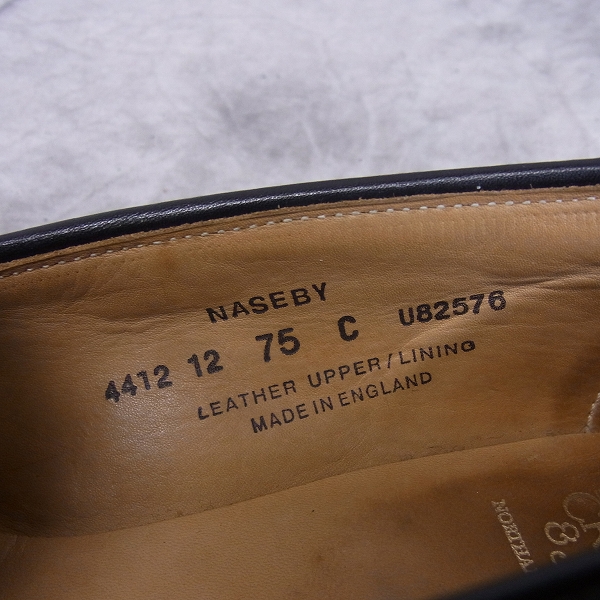 実際に弊社で買取させて頂いたCrockett&Jones/クロケット&ジョーンズ NASEBY タッセルローファー/レザーシューズ/7.5の画像 5枚目