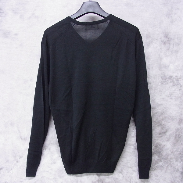 実際に弊社で買取させて頂いたEDIFICE/エディフィス 総シルク Vネックニット/セーター/46の画像 1枚目