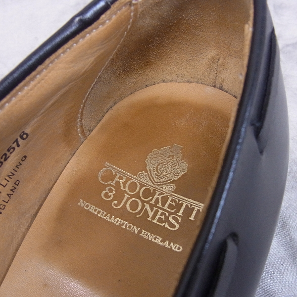 実際に弊社で買取させて頂いたCrockett&Jones/クロケット&ジョーンズ NASEBY タッセルローファー/レザーシューズ/7.5の画像 4枚目