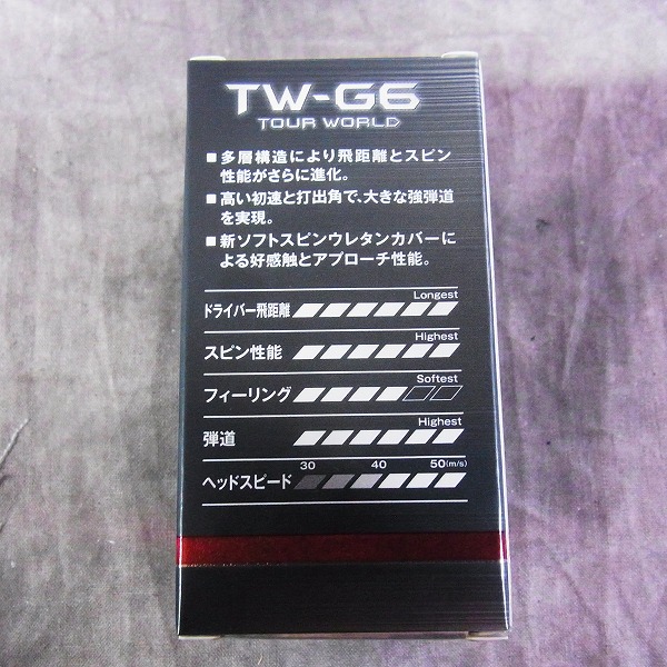 実際に弊社で買取させて頂いた【未使用】HONMA/ホンマ ゴルフボール TW-G6 2ダース ホワイトの画像 2枚目