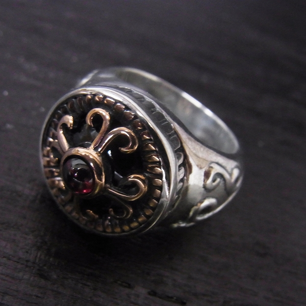 実際に弊社で買取させて頂いたLord Camelot/ロードキャメロット　ストーンセットラウンドクロスリング LC-801/17号