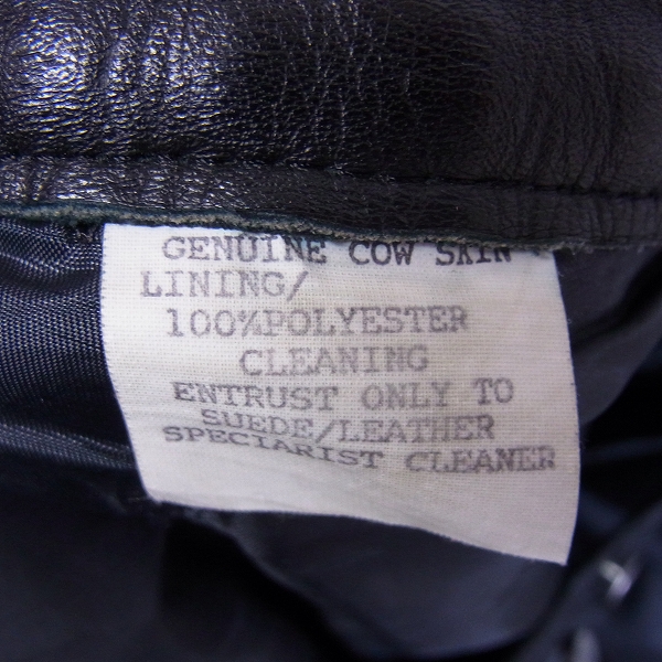 実際に弊社で買取させて頂いたGOODENOUGH/グッドイナフ レザーパンツ/W33の画像 4枚目