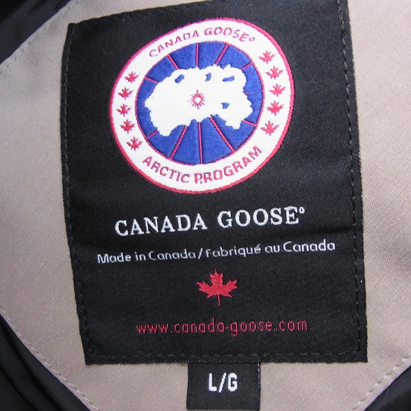 実際に弊社で買取させて頂いた【未使用】CANADA GOOSE/カナダグース B&Y別注 HAMILTON/ハミルトン 3430JM ダウンジャケット/Lの画像 3枚目