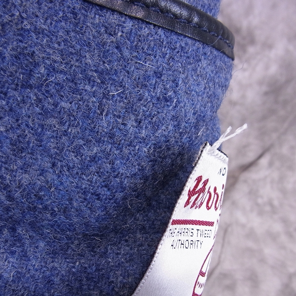 実際に弊社で買取させて頂いた【未使用】TUSTING/タスティング SHIPS別注 harris tweed/ハリスツード レザー切り替え トートバッグの画像 5枚目