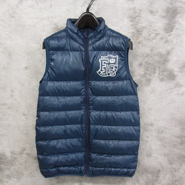 実際に弊社で買取させて頂いたFILA/フィラ ゴルフ 中綿ダウンフェザーベスト 紺色 M