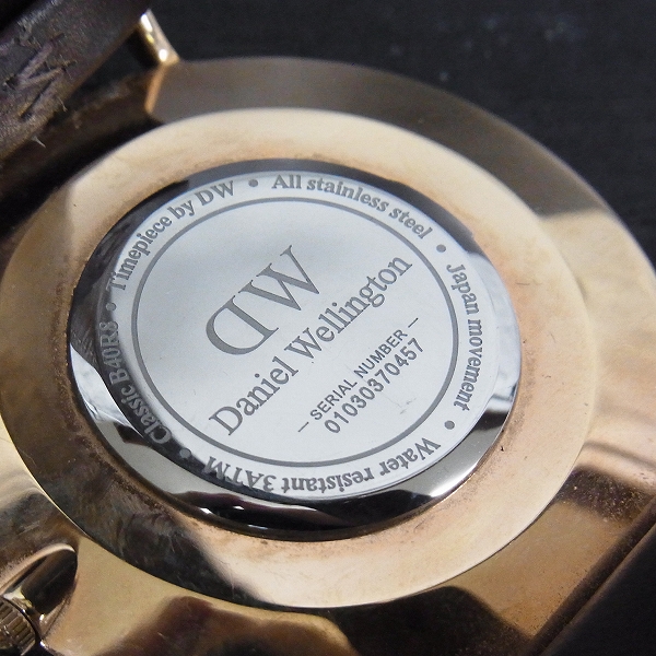 実際に弊社で買取させて頂いたDaniel Wellington/ダニエルウェリントン メンズウォッチ/腕時計 B40R8の画像 3枚目