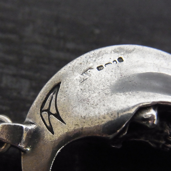 実際に弊社で買取させて頂いた【ギャラ付き】CRAZY PIG/クレイジーピッグ スカルインザムーンペンダントの画像 2枚目