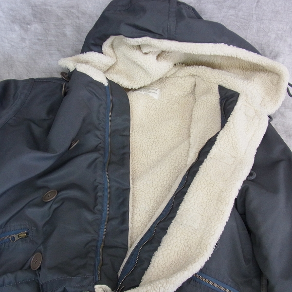 実際に弊社で買取させて頂いたGOODENOUGH/グッドイナフ GWB-7 ボアフライトジャケット フード付き/Mの画像 3枚目