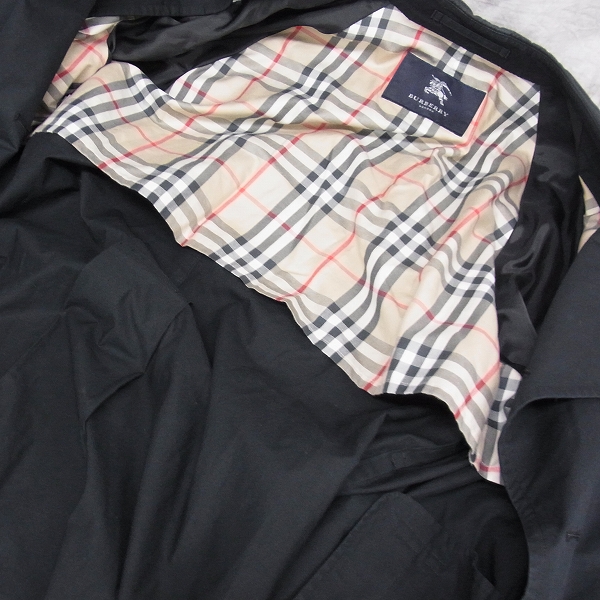実際に弊社で買取させて頂いたBURBERRY LONDON/バーバリー ロンドン 裏地チェックロングトレンチコートの画像 7枚目