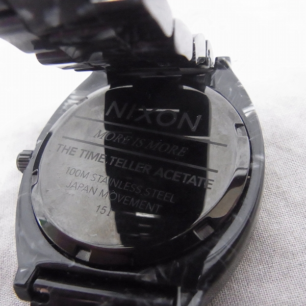 実際に弊社で買取させて頂いたNIXON/ニクソン TIME TELLER ACETATE/タイムテラー A327 2185の画像 5枚目