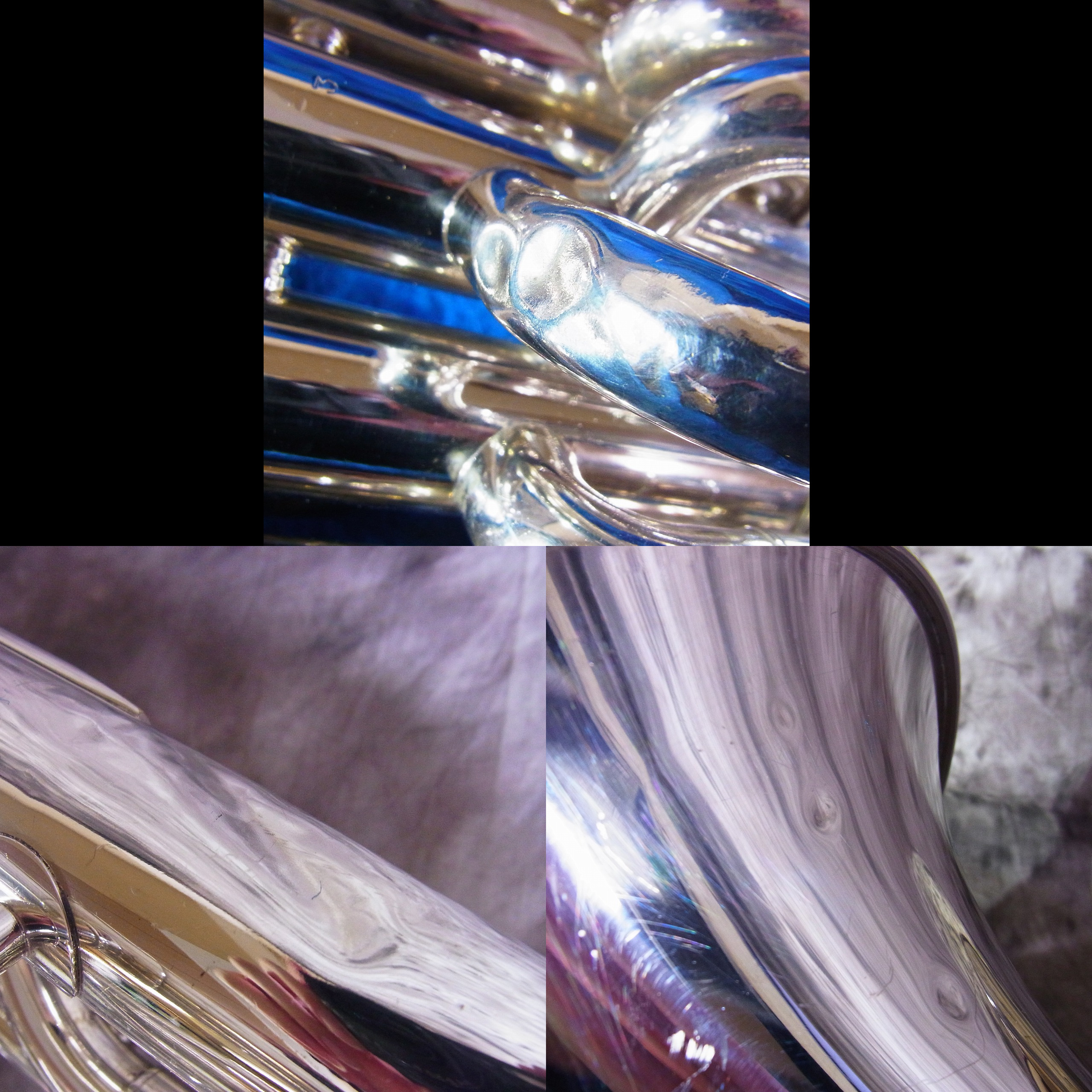 実際に弊社で買取させて頂いた★YAMAHA/ヤマハ ユーフォニアム YEP-321S 銀メッキ仕上げ 日本製の画像 7枚目