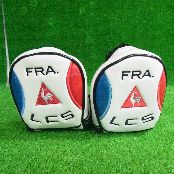 実際に弊社で買取させて頂いたLe coq sportif/ルコック ヘッドカバー2点セット QQ4238 フェアウェイウッド用 ホワイトの画像 1枚目