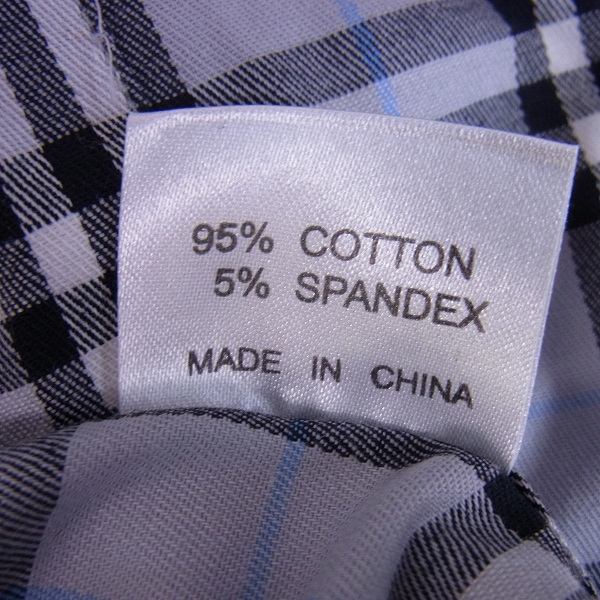 実際に弊社で買取させて頂いたBURBERRY LONDON/バーバリーロンドン 刺繍 チェック柄長袖シャツ/Mの画像 3枚目