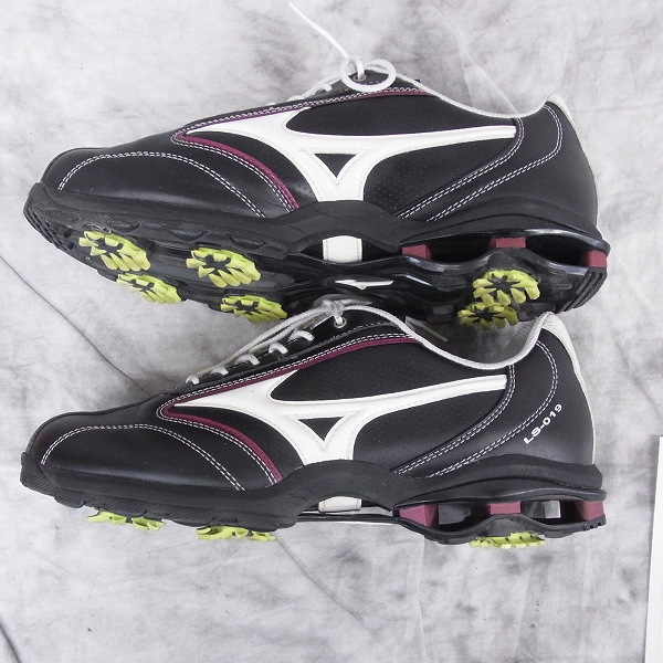 実際に弊社で買取させて頂いたMizuno/ミズノ ゴルフシューズ LIGHT STYLE019/ライトスタイル019 45KM-01909 25cm ブラック／ホワイトの画像 2枚目