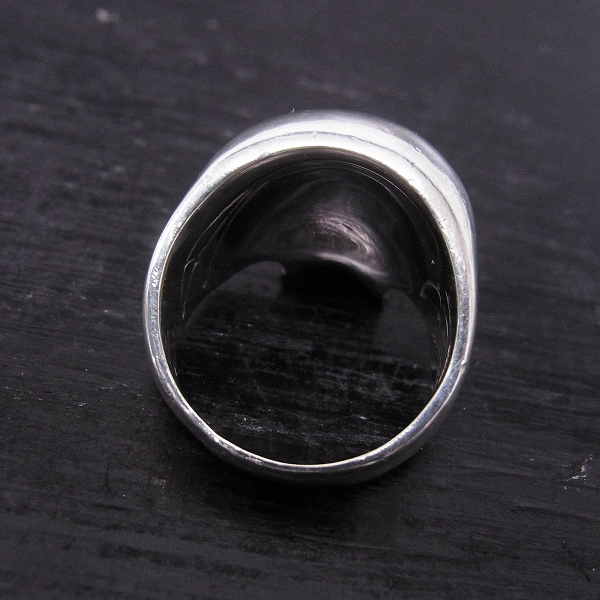 実際に弊社で買取させて頂いた【ギャランティ有】CRAZY PIG/クレイジーピッグ ラージエビルスカルリング/24号の画像 6枚目