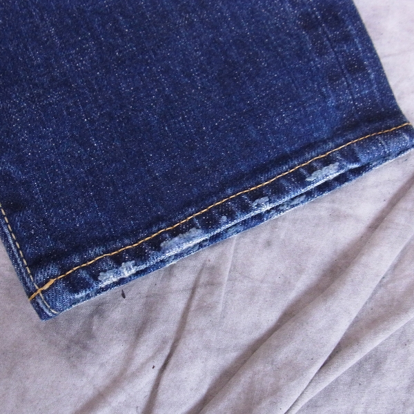 実際に弊社で買取させて頂いたuniform experiment/ユニフォームエクスペリメント 16SS SLIM-FIT STRETCH DAMAGED JEANS デニムパンツ UE-160066/28の画像 9枚目