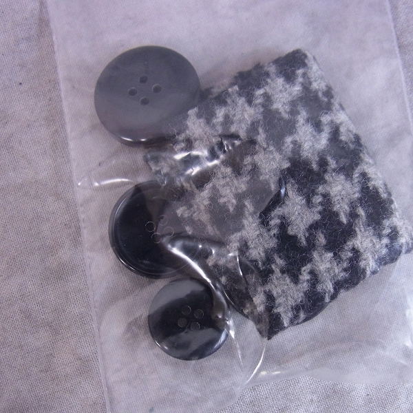 実際に弊社で買取させて頂いたEDIFICE/エディフィス 千鳥格子 ウール シングルコート/42の画像 7枚目