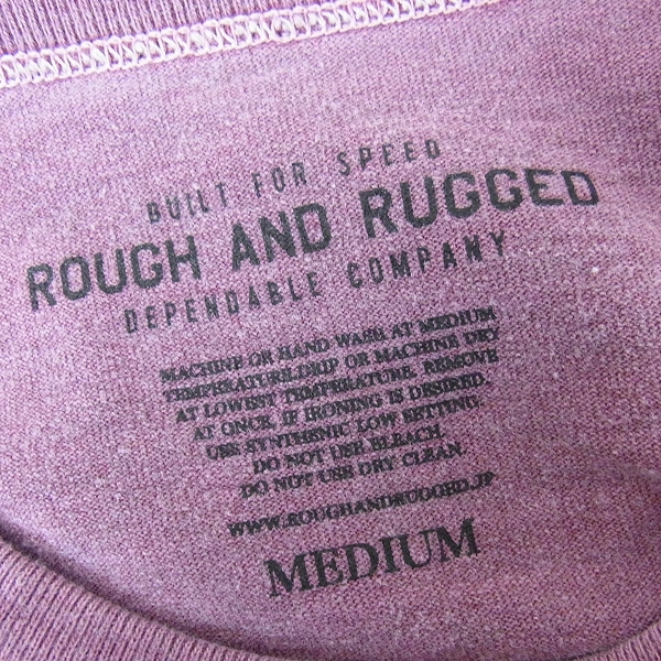 実際に弊社で買取させて頂いたROUGH AND RUGGED/ラフアンドラゲッド ロゴプリント/胸ポケット Tシャツ /M/L 2点セットの画像 2枚目