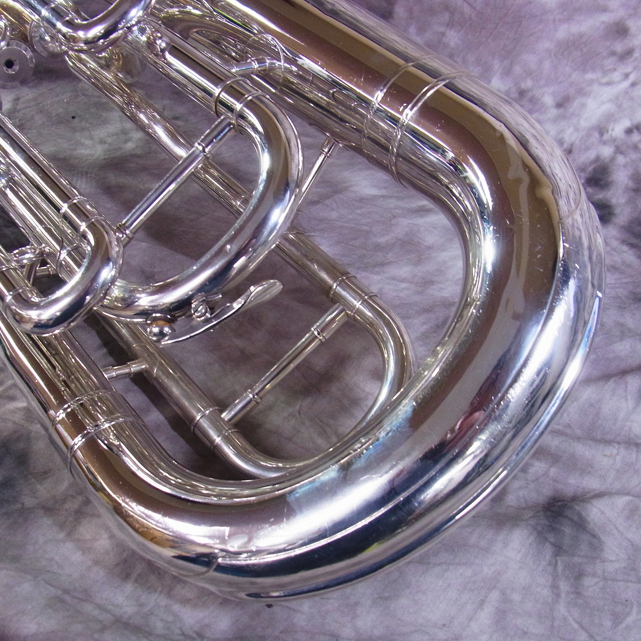 実際に弊社で買取させて頂いた★YAMAHA/ヤマハ ユーフォニアム YEP-321S 銀メッキ仕上げ 日本製の画像 3枚目