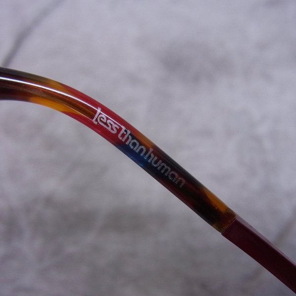 実際に弊社で買取させて頂いたｌess than human/レスザンヒューマン 乱 メガネフレーム 1180-240108-tの画像 4枚目