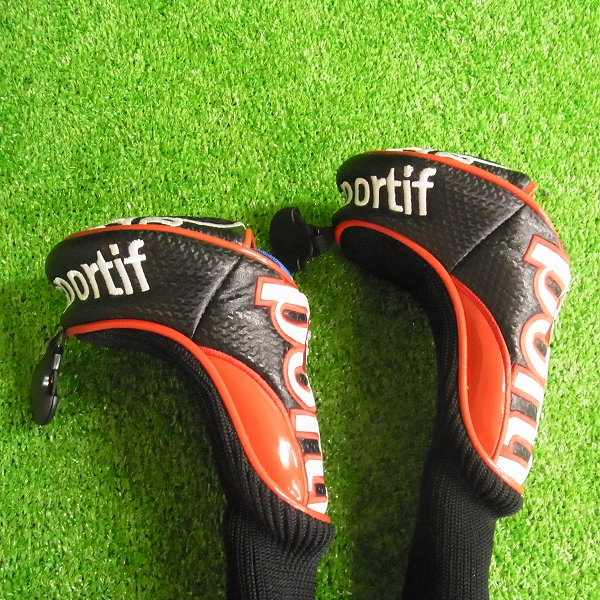 実際に弊社で買取させて頂いたLe coq sportif/ルコック ヘッドカバー2点セット QQ4308 ユーティリティ用 ブラックの画像 3枚目