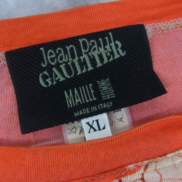 実際に弊社で買取させて頂いたJean Paul GAULTIER/ゴルチェ 総柄 ノースリーブカットソー XLの画像 2枚目