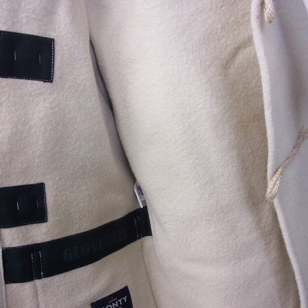 実際に弊社で買取させて頂いた【未使用品】GLOVERALL×SHIPS/グローバーオール×シップス 別注品 ダッフルコート SHORT MONTY/ショートモンティ ベージュ/40の画像 2枚目