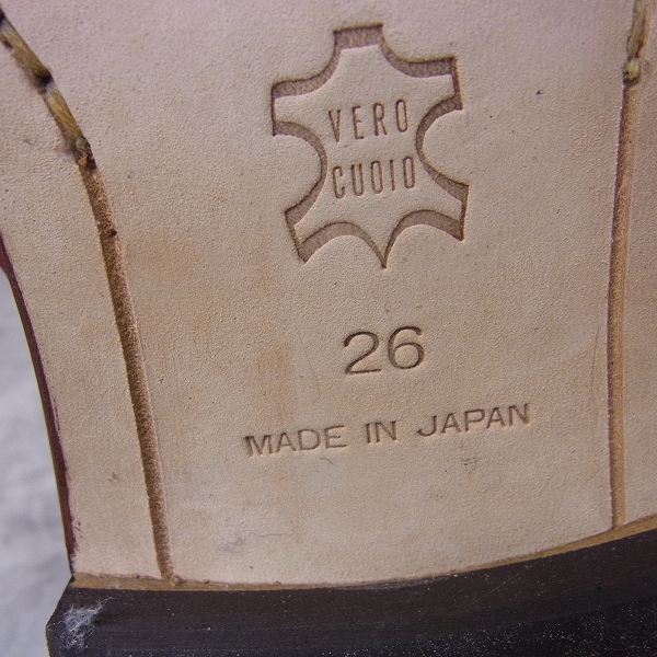 実際に弊社で買取させて頂いたSHIPS/シップス ホース レザー プレーントゥ チャッカブーツ/26の画像 5枚目