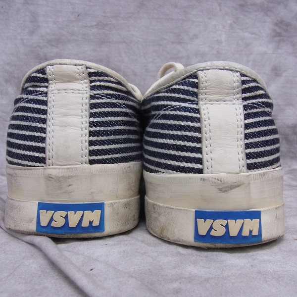 実際に弊社で買取させて頂いたvisvim/ビズビム ヒッコリーストライプ ユーズド加工 ローカットスニーカー 10の画像 1枚目