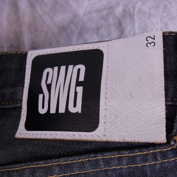 実際に弊社で買取させて頂いたSWAGGER/スワッガー ダメージ/ペンキ加工 デニムパンツ　2点セットの画像 2枚目